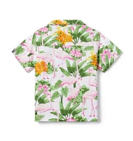 The Tropical Flamingo Cabana Shirt