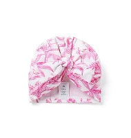 Recycled Flamingo Toile Swim Headwrap