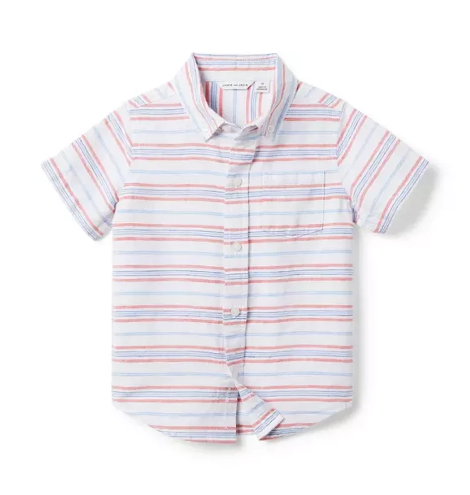 The Striped Linen-Cotton Shirt