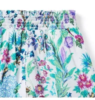 Floral Smocked Waist Short