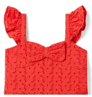 Eyelet Bow Romper