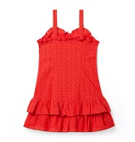 Eyelet Ruffle Dress