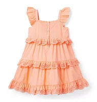 Eyelet Ruffle Dress