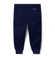 The Button Twill Jogger