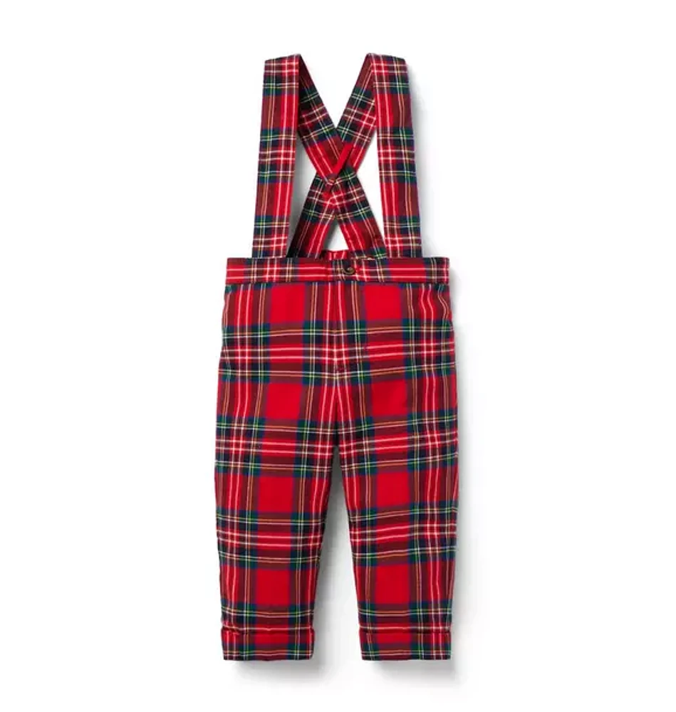 Baby Tartan Suspender Pant