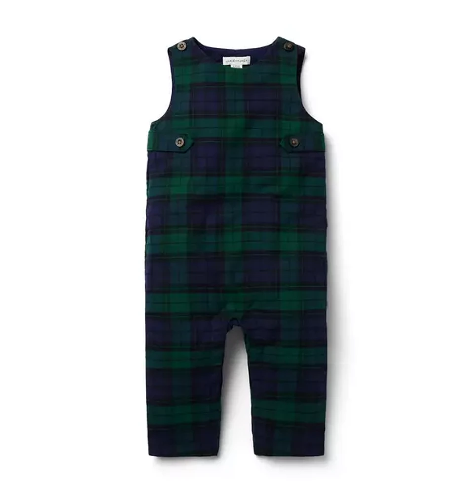 The Tartan Holiday Baby Overall