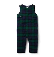 The Tartan Holiday Baby Overall