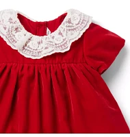 Baby Velvet Collared Dress