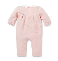 Baby Quilted Bow One-Piece