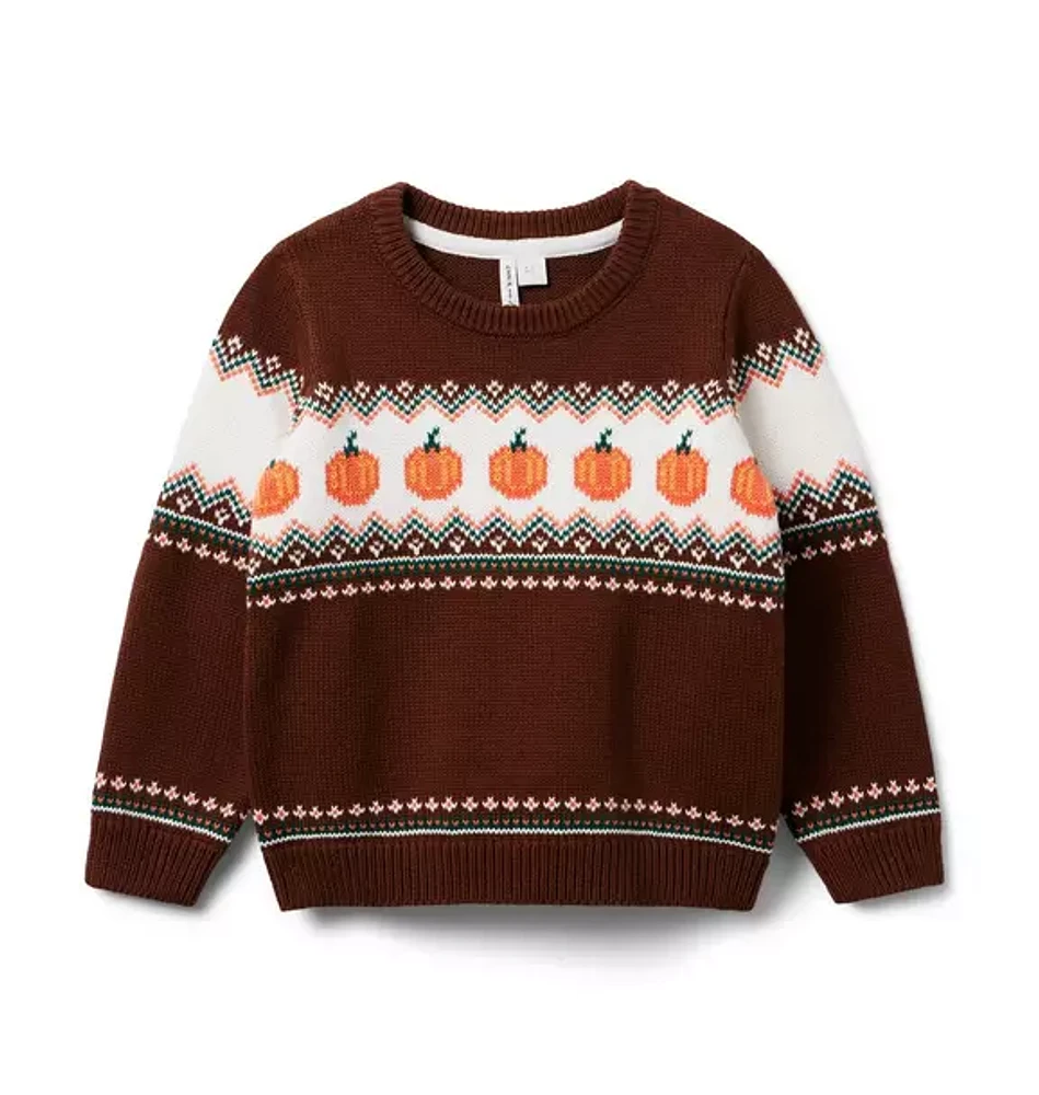 The Pumpkin Fair Isle Sweater