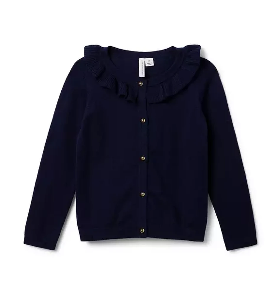 The Ruffle Collar Cardigan