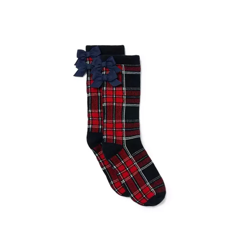 Tartan Bow Sock