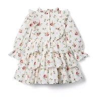 Floral Tiered Ruffle Dress