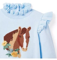 Horse Ruffle Sweater