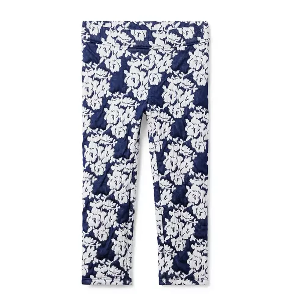 Floral Jacquard Pant