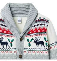 The Reindeer Fair Isle Cardigan