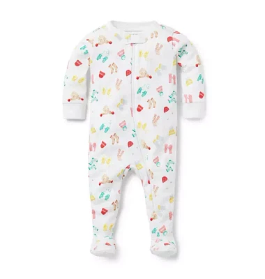 Baby Good Night Footed Pajamas Winter Cozy