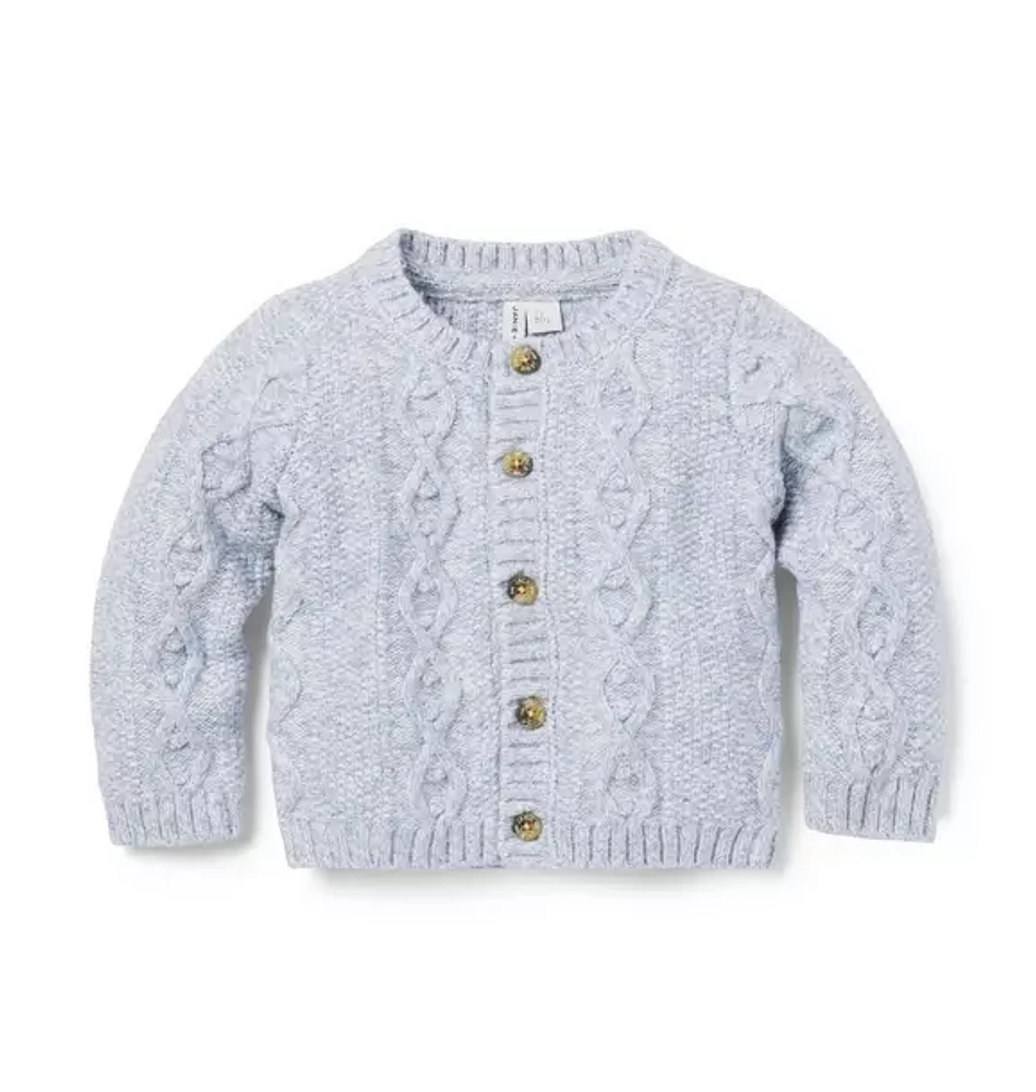 The Cozy Cable Knit Baby Cardigan