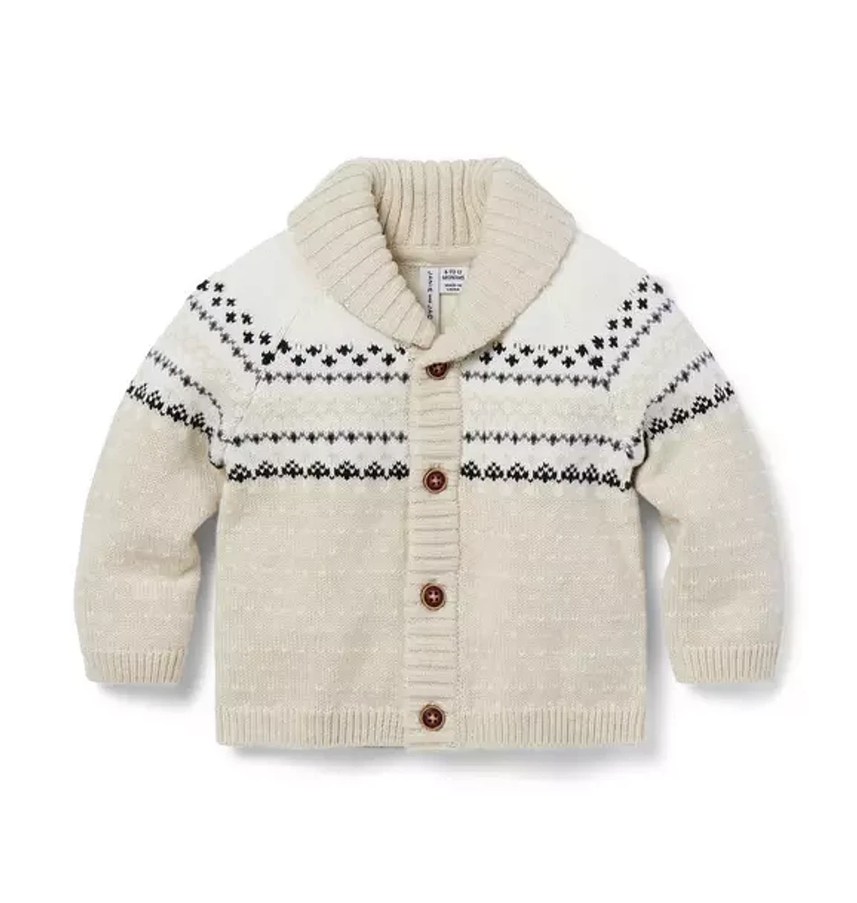 The Favorite Fair Isle Baby Cardigan