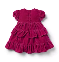 Baby Tiered Velvet Dress