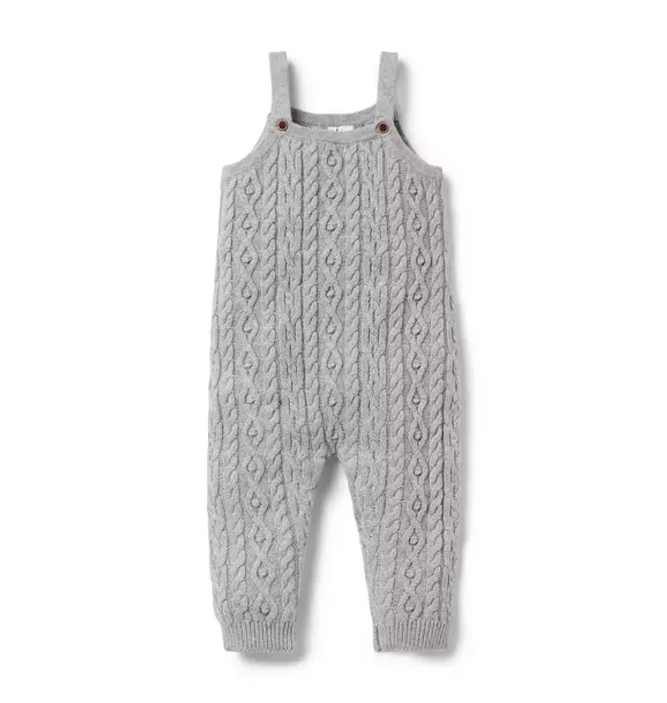 Baby Cable Knit Sweater Overall