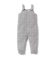 Baby Cable Knit Sweater Overall