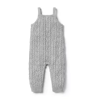 Baby Cable Knit Sweater Overall