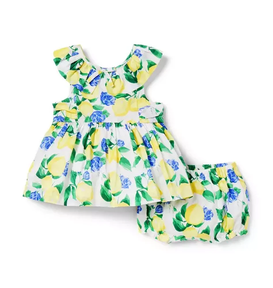 Baby Lemon Ruffle Matching Set