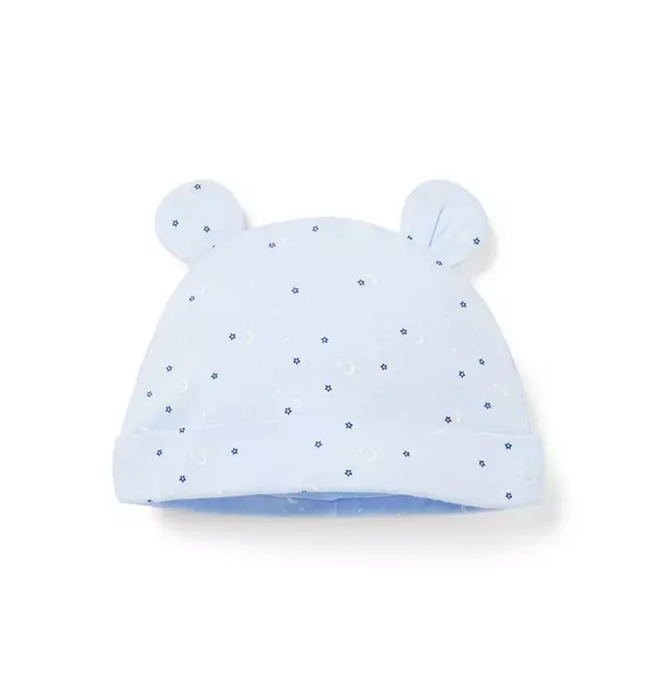 Baby Moon And Stars Bear Ear Beanie