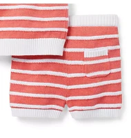 Baby Striped Sweater Matching Set