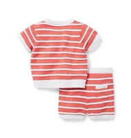 Baby Striped Sweater Matching Set