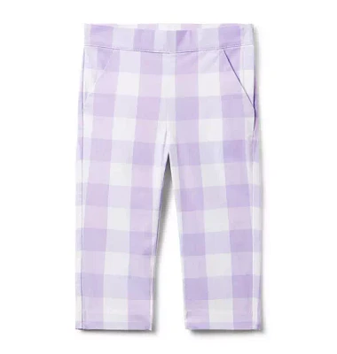 Gingham Canvas Pant