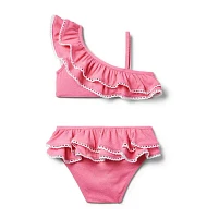 Recycled Ruffle 2-Piece Swimsuit