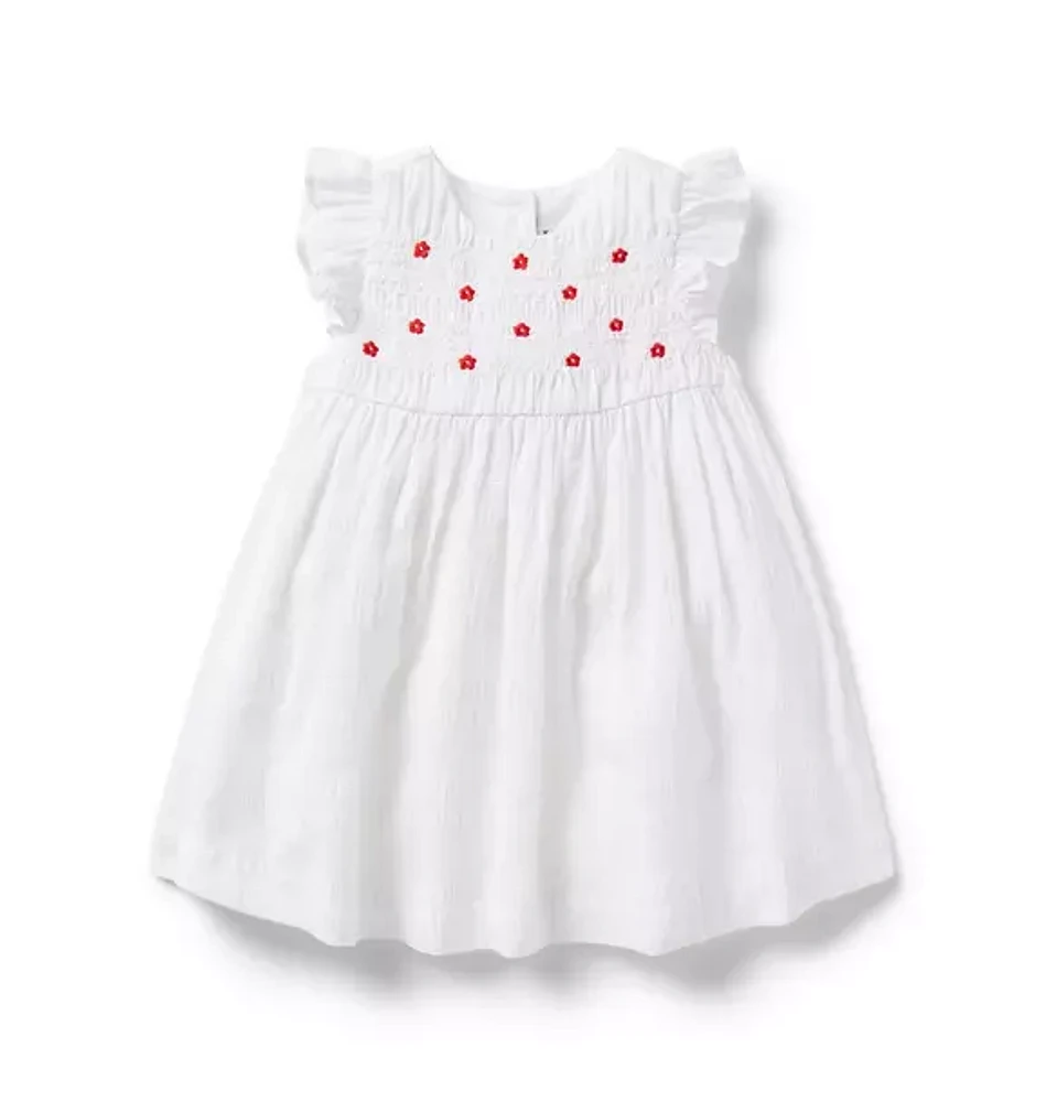 Baby Embroidered Smocked Dress