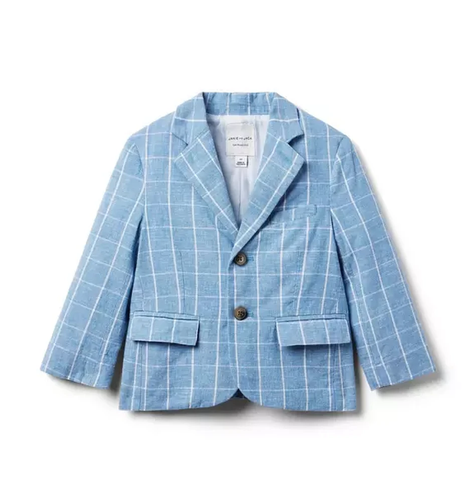 The Tattersall Linen-Cotton Blazer