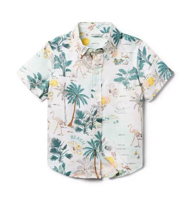 Tropical Island Linen Shirt