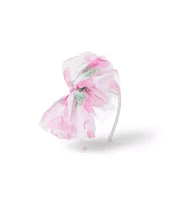 Rose Tulle Bow Headband