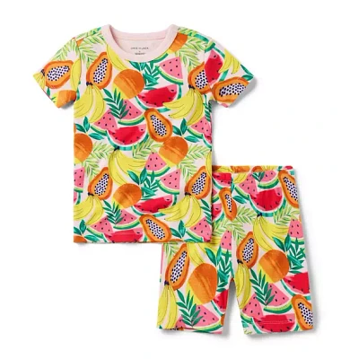 Good Night Short Pajama Tropical Fruit