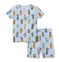 Good Night Short Pajama Disney Mickey Mouse Surf