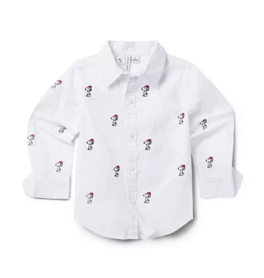 PEANUTS™ Snoopy Santa Poplin Shirt