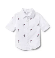 PEANUTS™ Snoopy Santa Poplin Shirt