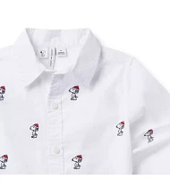 PEANUTS™ Snoopy Santa Poplin Shirt