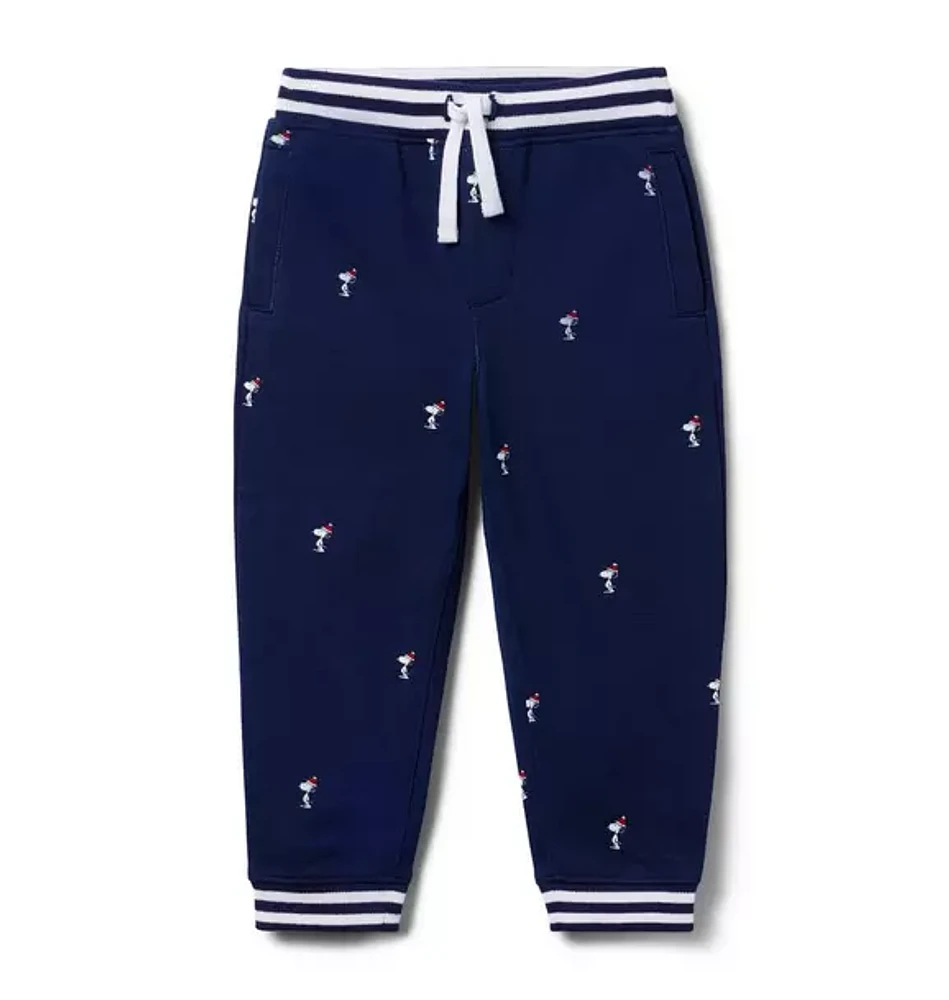 PEANUTS™ Snoopy Santa Striped Cuff Jogger