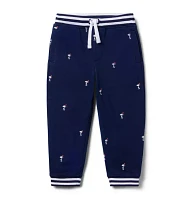 PEANUTS™ Snoopy Santa Striped Cuff Jogger