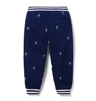 PEANUTS™ Snoopy Santa Striped Cuff Jogger