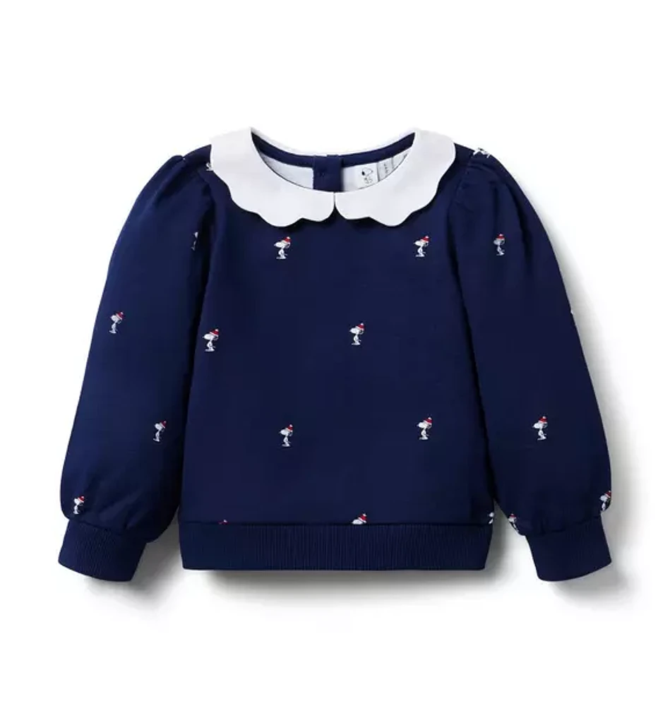 PEANUTS™  Snoopy Santa Collar Sweatshirt