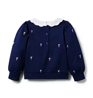 PEANUTS™  Snoopy Santa Collar Sweatshirt