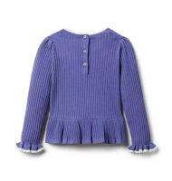 Ribbed Peplum Sweater