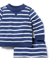 Baby Striped French Terry Matching Set