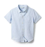 Striped Linen-Cotton Shirt